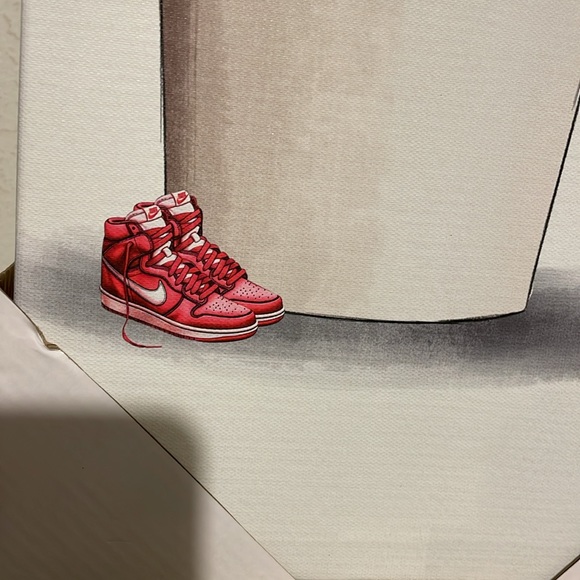 Lux inspired LV NIKE COFFEE GIRL ART - Picture 5 of 5